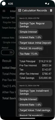 Interest Calculator android App screenshot 2